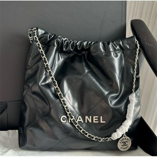 シルバー金具CHANEL 22 bag 手触りも抜群　シャネルショルダーバッグコピー 激安(日本最大級)