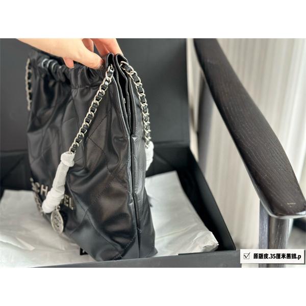 シルバー金具CHANEL 22 bag 手触りも抜群　シャネルショルダーバッグコピー 激安(日本最大級)