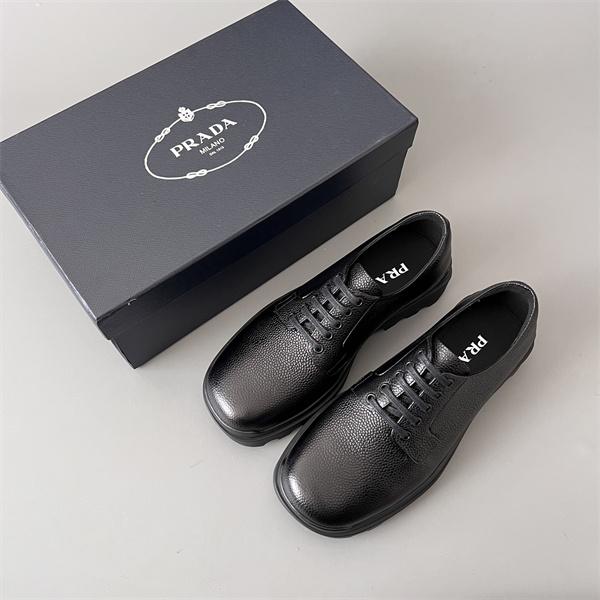 春夏の流行り2026新品 革靴 PRADA 大人のトレンド プラダ_ビジネスシューズスーパーコピーブランド激安通販 3.6㎝高さ
