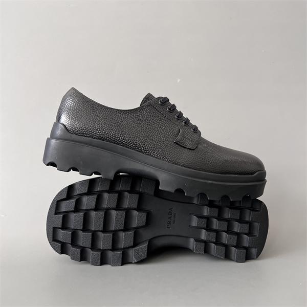 春夏の流行り2026新品 革靴 PRADA 大人のトレンド プラダ_ビジネスシューズスーパーコピーブランド激安通販 3.6㎝高さ