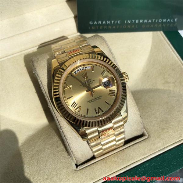 新品☆☆ROLEX 41mm Day Date ロレックス 時計スーパーコピーデイデイト 通販ショッピング
