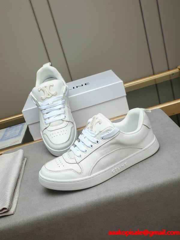 2026人気♥ホワイトシューズ☆セリーヌスニーカー コピーCELINE通販お洒落コーディネート