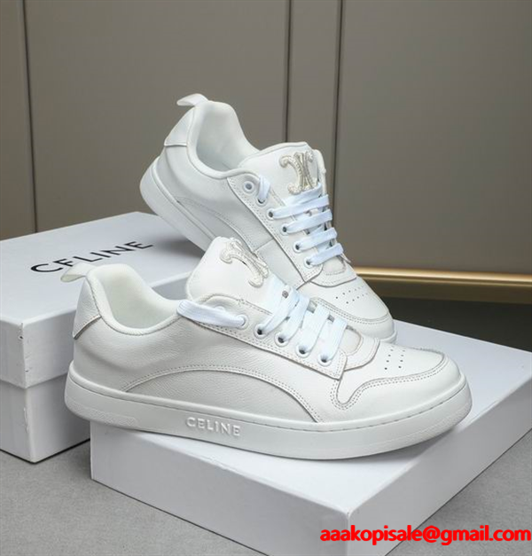 2026人気♥ホワイトシューズ☆セリーヌスニーカー コピーCELINE通販お洒落コーディネート