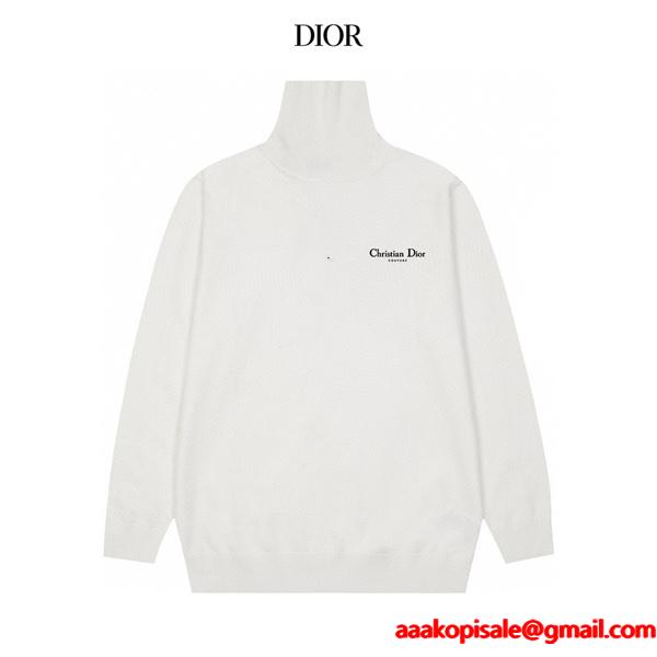 ディオール DIOR コピー 2026新作 人気爆発 タートルネック セーター ミニロゴ 定番