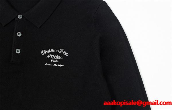 ディオール DIOR コピー 売れ筋確定 クラシック再構築 上品刺繍 きれいめ ポロニット