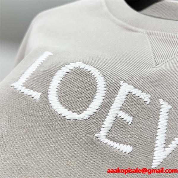 LOEWE ロエベ コピー 2026新作 今季注目 スウェット 刺繍 柔らか 上品 