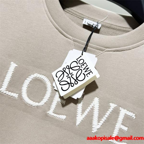 LOEWE ロエベ コピー 2026新作 今季注目 スウェット 刺繍 柔らか 上品 