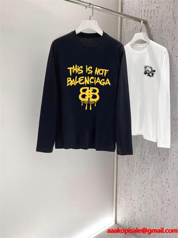 激安♥BALENCIAGA  バレンシアガ 長袖ｔシャツコピー人気2026トレンドランキングロングｔ