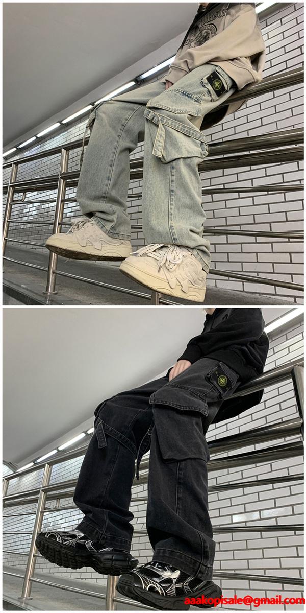 STONE ISLAND ストーンアイランド コピー 新登場 ヴィンテージ カーゴパンツ 2026新作