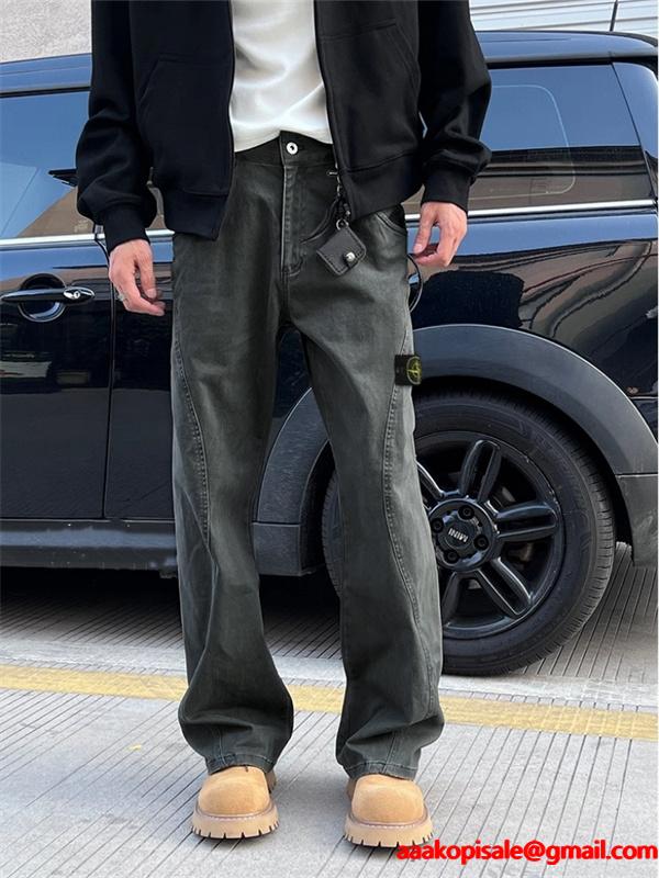 スタイル重視 STONE ISLAND ストーンアイランド コピー カーゴパンツ ストレート 2026新作