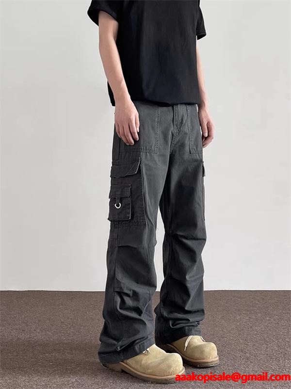 都会派 立体裁断 カーゴパンツ グレートーン 重厚 STONE ISLAND ストーンアイランド コピー