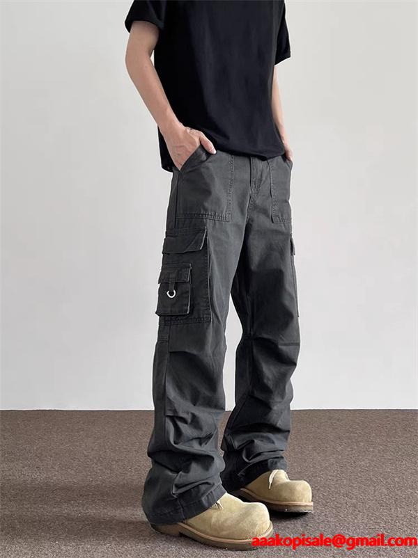 都会派 立体裁断 カーゴパンツ グレートーン 重厚 STONE ISLAND ストーンアイランド コピー