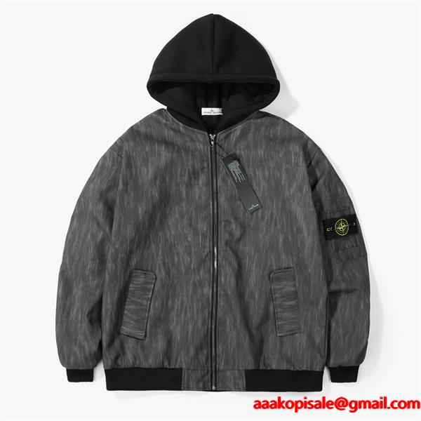 存在感抜群 ウォッシュ加工 ジップブルゾン ストリート STONE ISLAND ストーンアイランド コピー