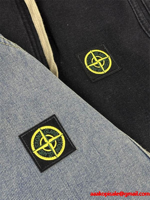 リラックス STONE ISLAND ストーンアイランド コピー デニム イージーパンツ ストレート 落ち感
