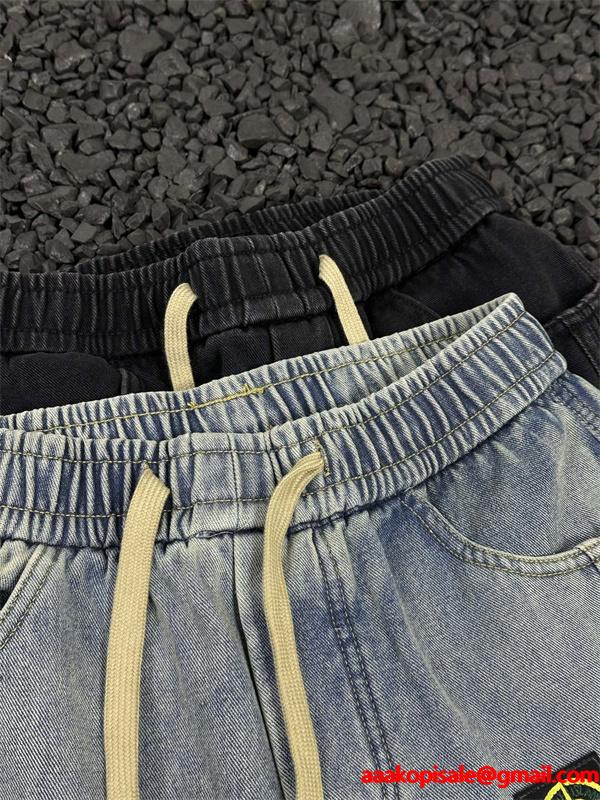 リラックス STONE ISLAND ストーンアイランド コピー デニム イージーパンツ ストレート 落ち感