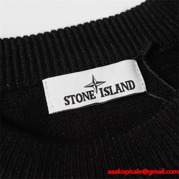 入手困難 2026新作 上質 STONE ISLAND ストーンアイランド コピー ニット ミニマル 落ち着き