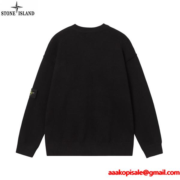入手困難 2026新作 上質 STONE ISLAND ストーンアイランド コピー ニット ミニマル 落ち着き