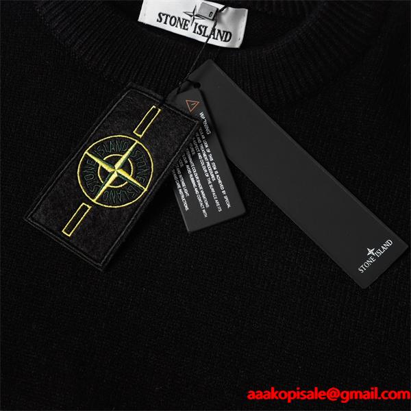 入手困難 2026新作 上質 STONE ISLAND ストーンアイランド コピー ニット ミニマル 落ち着き