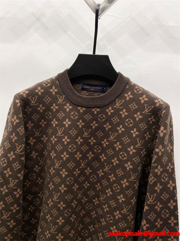 LOUIS VUITTON ルイヴィトン コピー 当店イチオシ 2026新作 ニット 落ち着き配色 上質