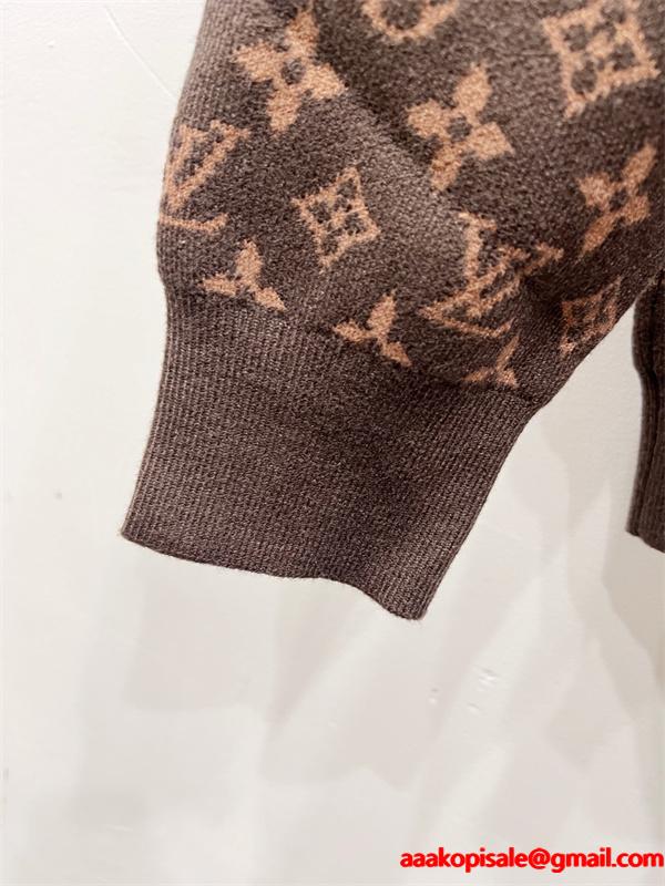 LOUIS VUITTON ルイヴィトン コピー 当店イチオシ 2026新作 ニット 落ち着き配色 上質