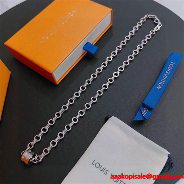 LOUIS VUITTON ルイヴィトン コピー 存在感抜群 ネックレス シャープ シルバー 洗練