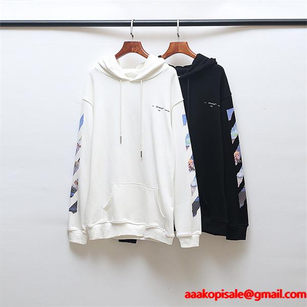 Off-White オフホワイト コピー 高級感演出 ミニマル立体ロゴ スウェット 定番モデル