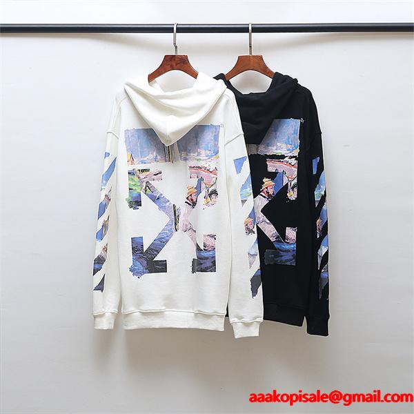 Off-White オフホワイト コピー 高級感演出 ミニマル立体ロゴ スウェット 定番モデル