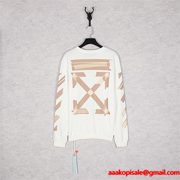 Off-White オフホワイト コピー 存在感抜群 アートプリント オーバーサイズ フーディー モード