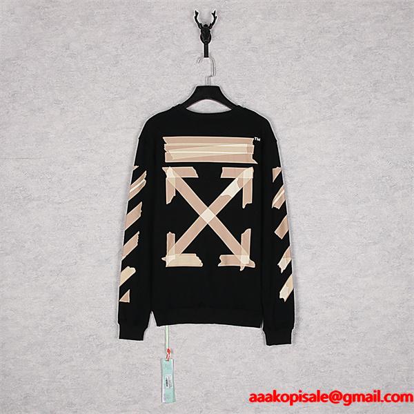 Off-White オフホワイト コピー 存在感抜群 アートプリント オーバーサイズ フーディー モード