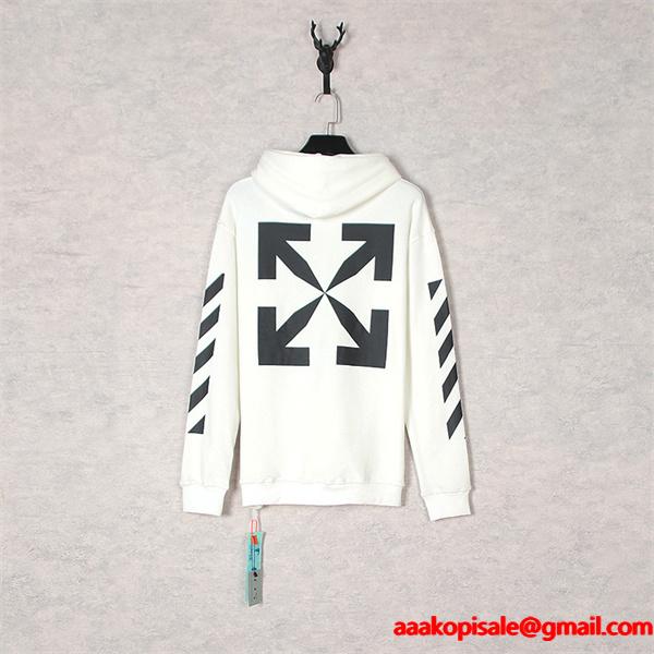 2026新作 注目の新作 プリント フード付き スタイリッシュ Off-White オフホワイト コピー