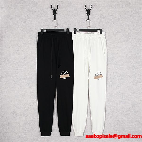 Off-White オフホワイト コピー 人気配色 プリント スウェット パンツ バランス良好 デイリー
