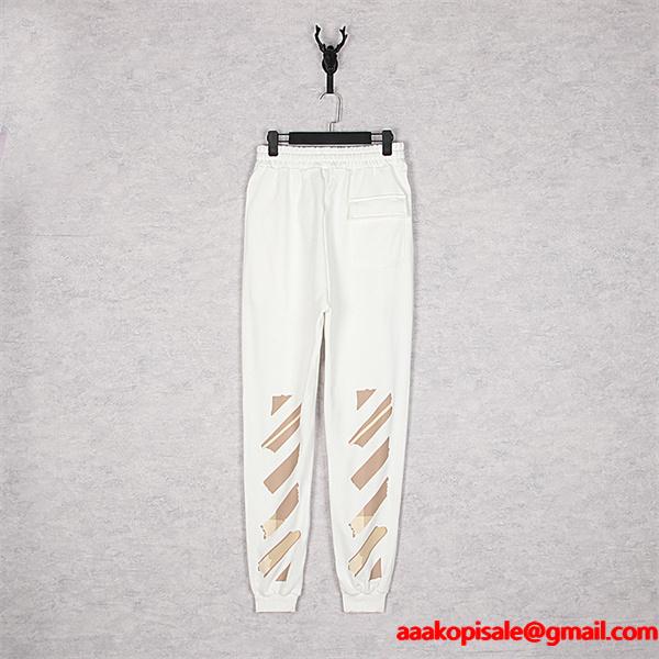 Off-White オフホワイト コピー 人気配色 プリント スウェット パンツ バランス良好 デイリー