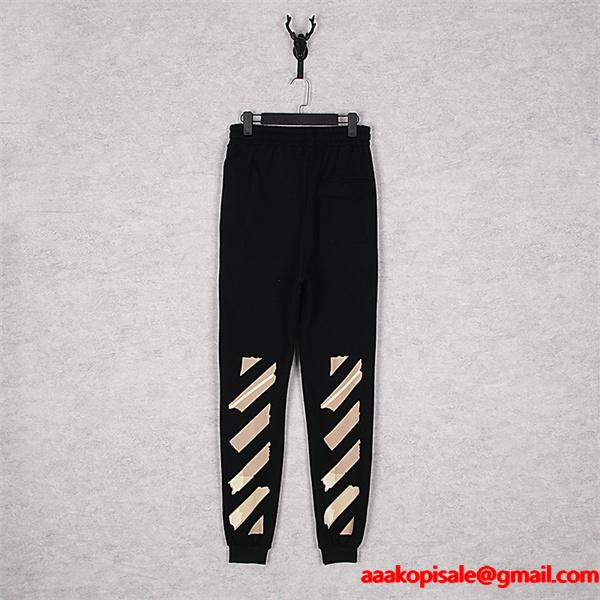 Off-White オフホワイト コピー 人気配色 プリント スウェット パンツ バランス良好 デイリー