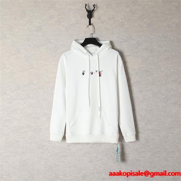 個性派注目 2026新作 Off-White オフホワイト コピー パーカー モードミックス プレミアム
