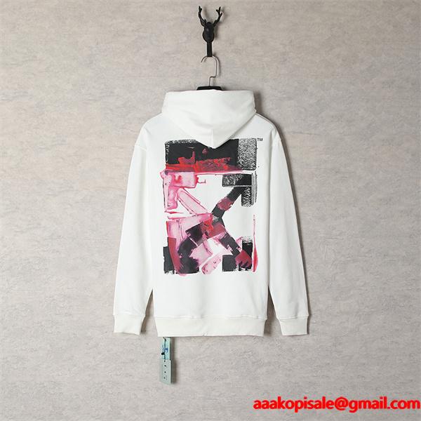 個性派注目 2026新作 Off-White オフホワイト コピー パーカー モードミックス プレミアム