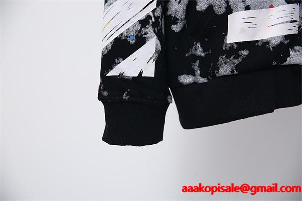 重厚感演出 2026新作 バックプリント Off-White オフホワイト コピー パーカー 人気