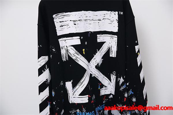 重厚感演出 2026新作 バックプリント Off-White オフホワイト コピー パーカー 人気