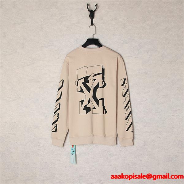 Off-White オフホワイト コピー 入手困難 プリント スウェット 当店イチオシ モード系