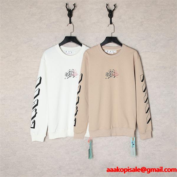 Off-White オフホワイト コピー 入手困難 プリント スウェット 当店イチオシ モード系