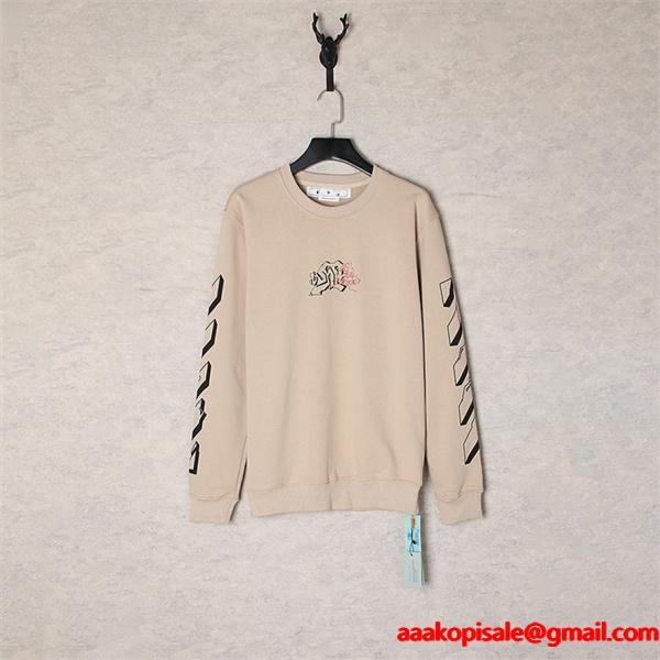 Off-White オフホワイト コピー 入手困難 プリント スウェット 当店イチオシ モード系