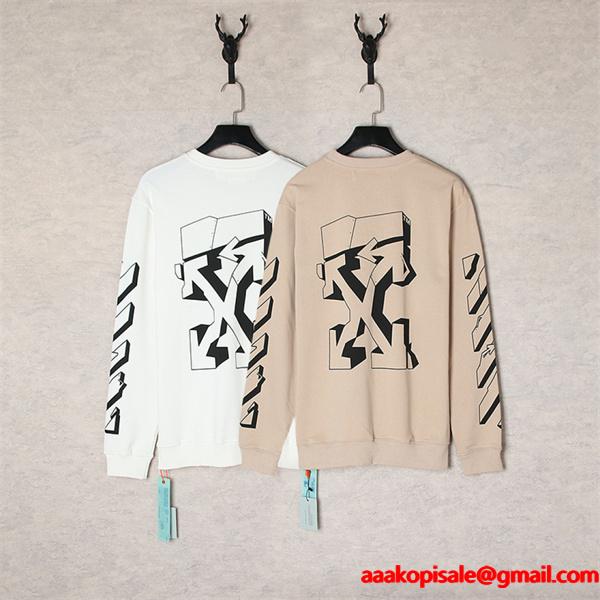Off-White オフホワイト コピー 入手困難 プリント スウェット 当店イチオシ モード系