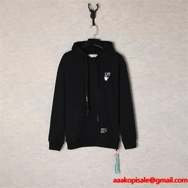 トレンド最前線 2026新作 クロス Off-White オフホワイト コピー バックプリント パーカー