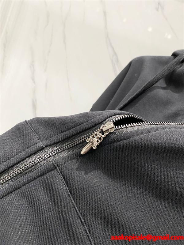 CHROME HEARTS クロムハーツ コピー 定番進化 ジップパーカー 上質 厚手 ミニマル 2026新作