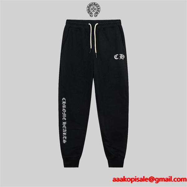 CHROME HEARTS クロムハーツ コピー 人気注目 グレー 刺繍 スウェットパンツ 上質 トレンド