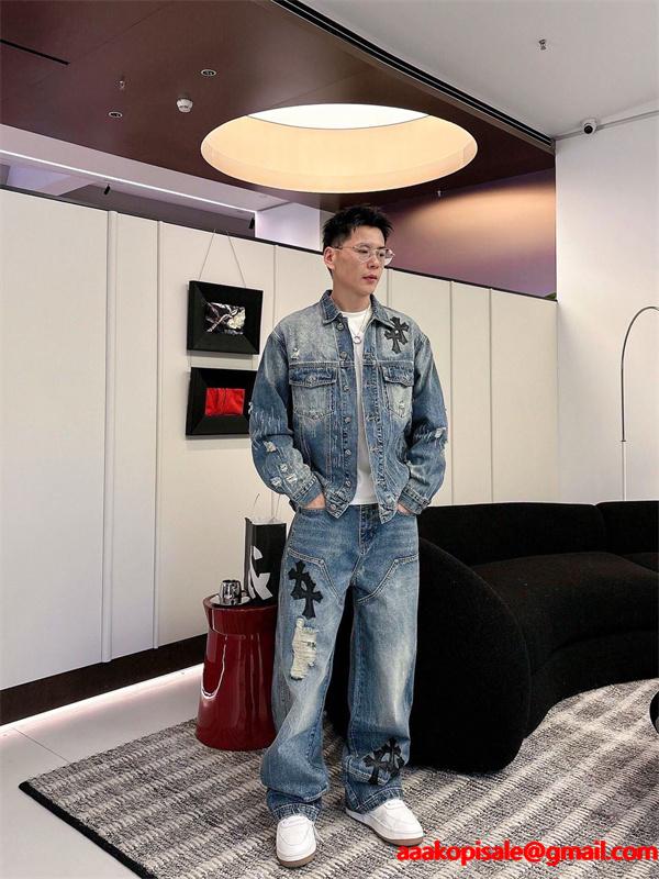2026新作 期間限定 デニムパンツ お洒落 当店イチオシ CHROME HEARTS クロムハーツ コピー