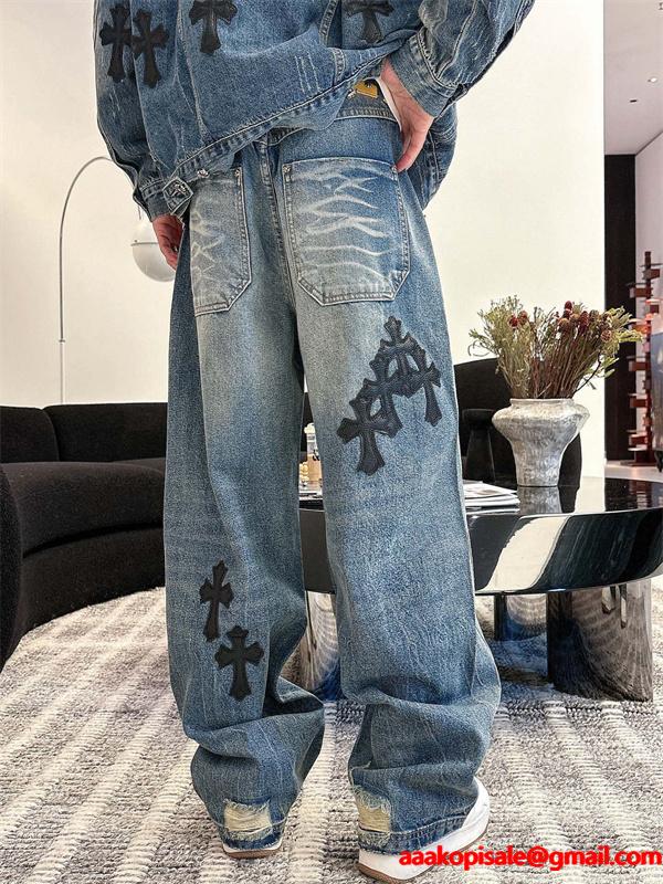 2026新作 期間限定 デニムパンツ お洒落 当店イチオシ CHROME HEARTS クロムハーツ コピー