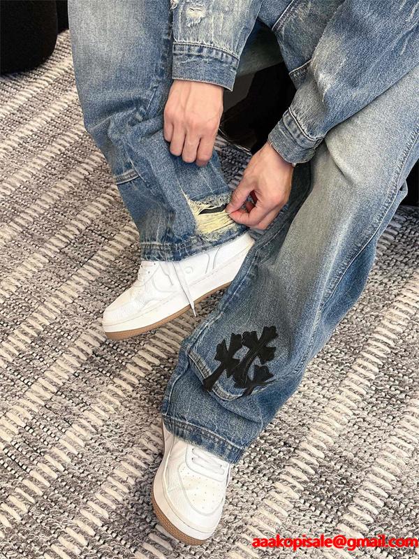 2026新作 期間限定 デニムパンツ お洒落 当店イチオシ CHROME HEARTS クロムハーツ コピー