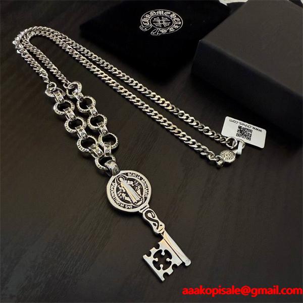 入手困難 シルバーネックレス 2026新作 希少 注目 CHROME HEARTS クロムハーツ コピー