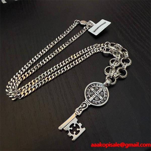 入手困難 シルバーネックレス 2026新作 希少 注目 CHROME HEARTS クロムハーツ コピー