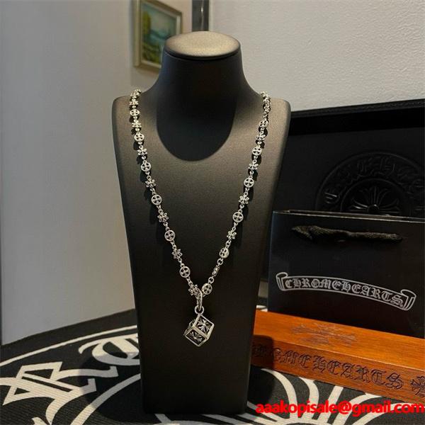 トレンド最前線 CHROME HEARTS クロムハーツ コピー シルバーネックレス モード系 2026新作